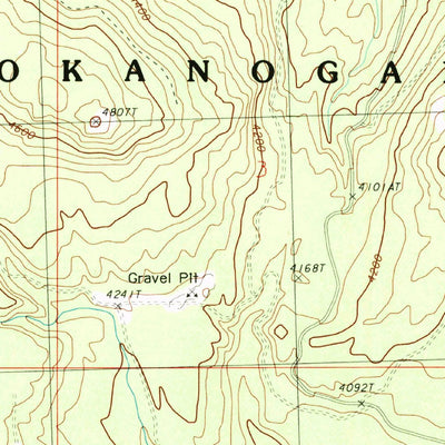 United States Geological Survey Tunk Mountain, WA (1988, 24000-Scale) digital map