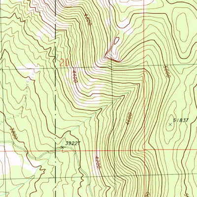 United States Geological Survey Tunk Mountain, WA (1988, 24000-Scale) digital map