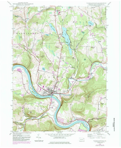 United States Geological Survey Tunkhannock, PA (1946, 24000-Scale) digital map