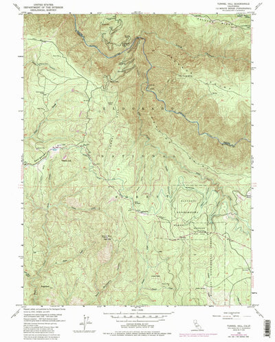 United States Geological Survey Tunnel Hill, CA (1950, 24000-Scale) digital map