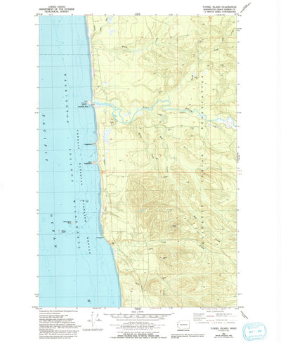 United States Geological Survey Tunnel Island, WA (1982, 24000-Scale) digital map