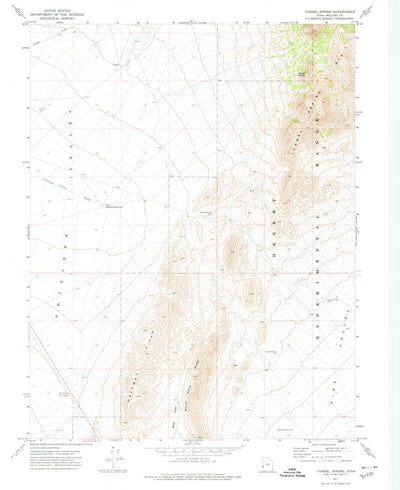 United States Geological Survey Tunnel Spring, UT (1971, 24000-Scale) digital map