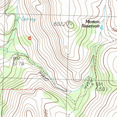 United States Geological Survey Tunnison Mountain, CA (1989, 24000-Scale) digital map