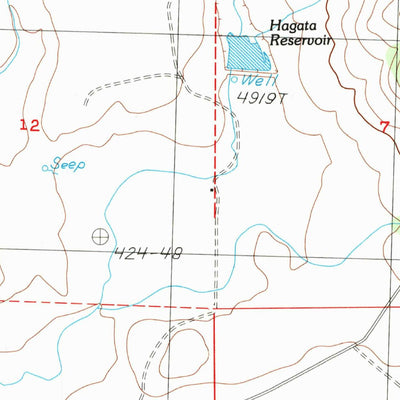 United States Geological Survey Tunnison Mountain, CA (1989, 24000-Scale) digital map