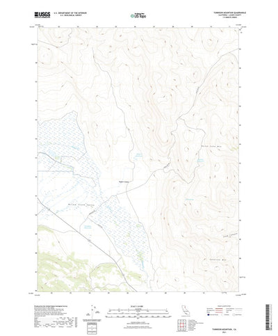 United States Geological Survey Tunnison Mountain, CA (2021, 24000-Scale) digital map