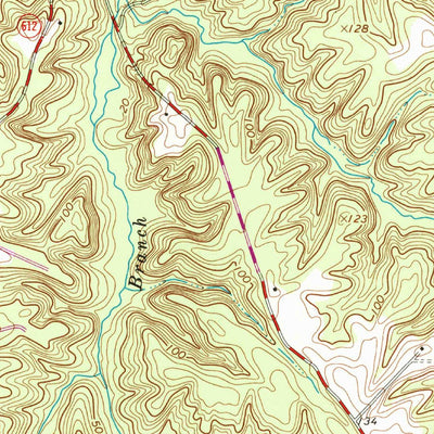 United States Geological Survey Tunstall, VA (1966, 24000-Scale) digital map