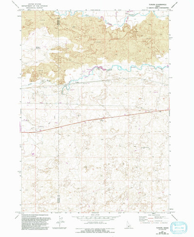 United States Geological Survey Tunupa, ID (1971, 24000-Scale) digital map