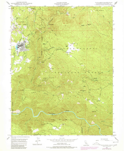 United States Geological Survey Tuolumne, CA (1948, 24000-Scale) digital map
