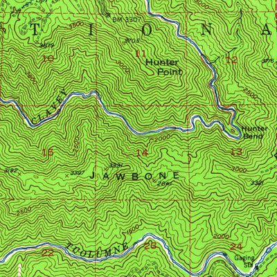 United States Geological Survey Tuolumne, CA (1948, 62500-Scale) digital map
