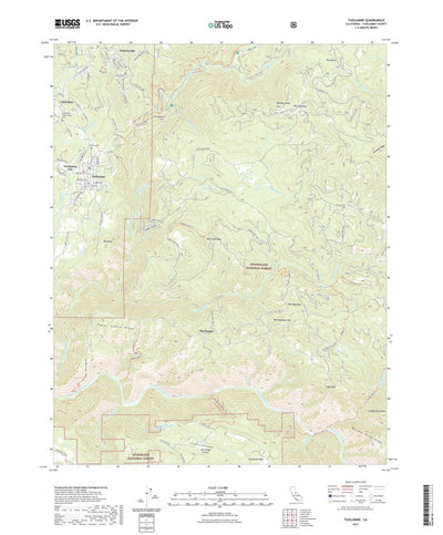 United States Geological Survey Tuolumne, CA (2021, 24000-Scale) digital map