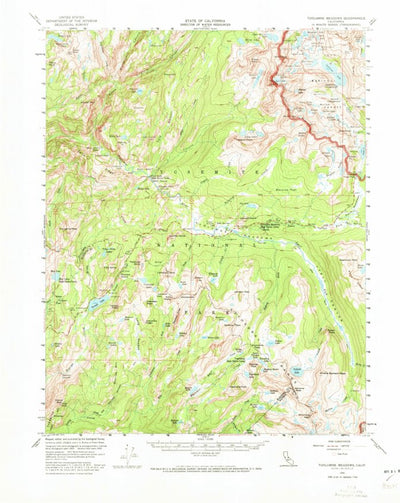 United States Geological Survey Tuolumne Meadows, CA (1956, 62500-Scale) digital map