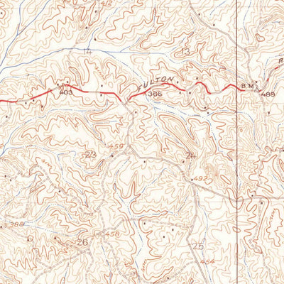 United States Geological Survey Tupelo, MS (1921, 62500-Scale) digital map