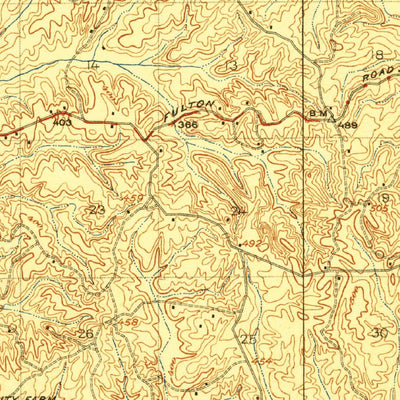United States Geological Survey Tupelo, MS (1923, 62500-Scale) digital map
