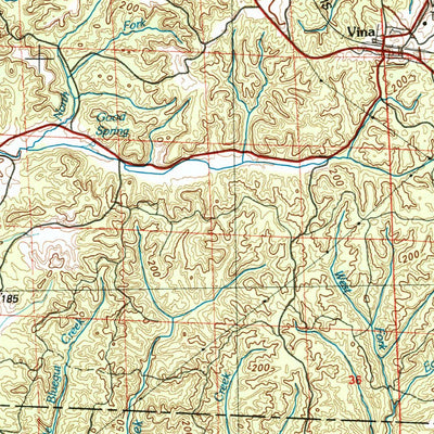 United States Geological Survey Tupelo, MS-AL (1984, 100000-Scale) digital map