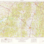 United States Geological Survey Tupelo, MS-AL-TN (1956, 250000-Scale) digital map