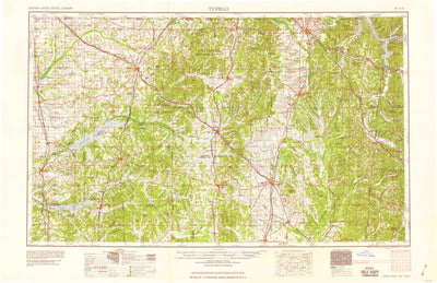 United States Geological Survey Tupelo, MS-AL-TN (1958, 250000-Scale) digital map