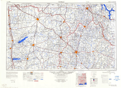 United States Geological Survey Tupelo, MS-AL-TN (1984, 250000-Scale) digital map