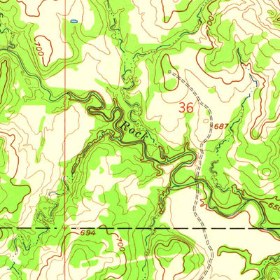 United States Geological Survey Tupelo NE, OK (1957, 24000-Scale) digital map