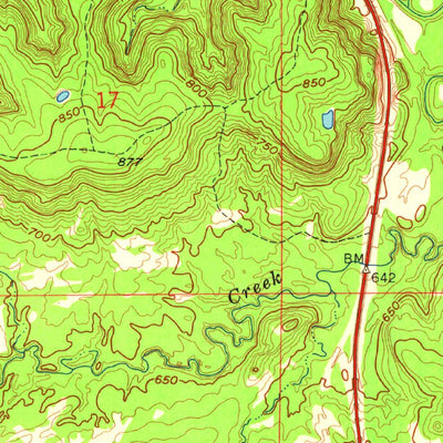 United States Geological Survey Tupelo NE, OK (1957, 24000-Scale) digital map