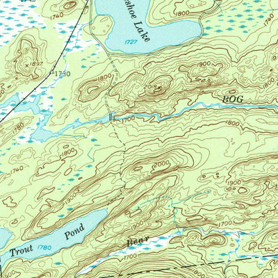 United States Geological Survey Tupper Lake, NY (1954, 62500-Scale) digital map