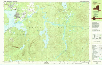 United States Geological Survey Tupper Lake, NY (1979, 25000-Scale) digital map