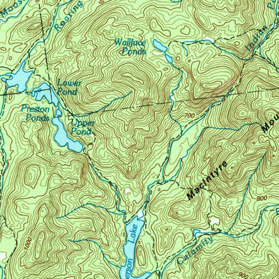 United States Geological Survey Tupper Lake, NY (1985, 100000-Scale) digital map