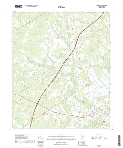 United States Geological Survey Turbeville, SC (2020, 24000-Scale) digital map