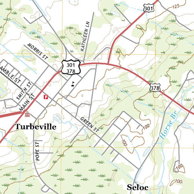 United States Geological Survey Turbeville, SC (2020, 24000-Scale) digital map