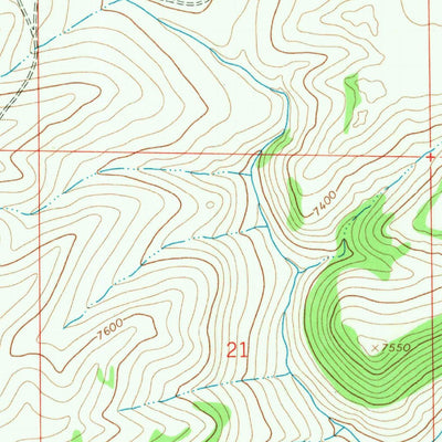 United States Geological Survey Turk Springs, WY (1967, 24000-Scale) digital map