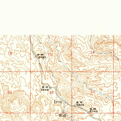 United States Geological Survey Turkey Canyon, AZ (1950, 62500-Scale) digital map
