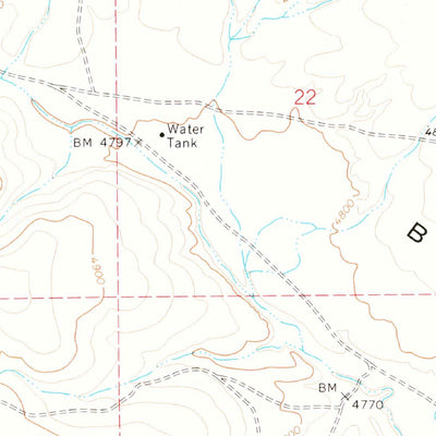 United States Geological Survey Turkey Canyon NE, AZ (1973, 24000-Scale) digital map