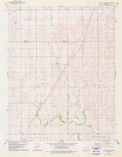 United States Geological Survey Turkey Creek, KS (1979, 24000-Scale) digital map