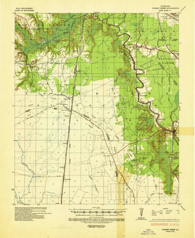 United States Geological Survey Turkey Creek, LA (1935, 62500-Scale) digital map