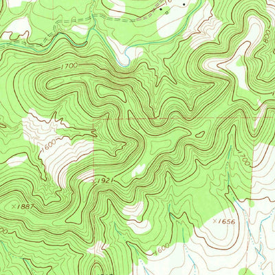 United States Geological Survey Turkey Knob, TX (1964, 24000-Scale) digital map