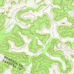 United States Geological Survey Turkey Knob, TX (1964, 24000-Scale) digital map