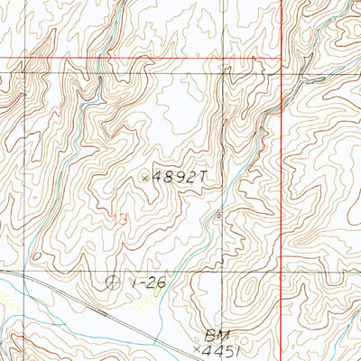 United States Geological Survey Turkey Knob, UT (1988, 24000-Scale) digital map