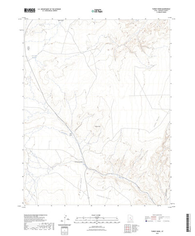 United States Geological Survey Turkey Knob, UT (2023, 24000-Scale) digital map