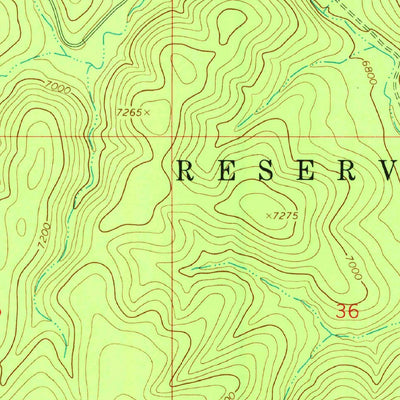 United States Geological Survey Turkey Peak, NM (1963, 24000-Scale) digital map