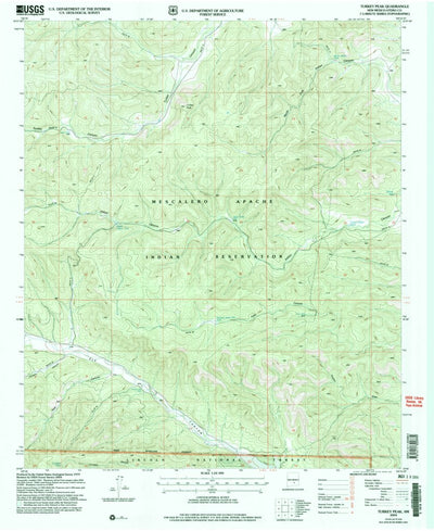 United States Geological Survey Turkey Peak, NM (2004, 24000-Scale) digital map