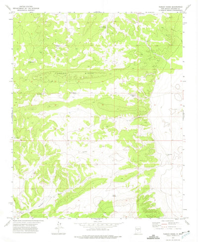 United States Geological Survey Turkey Ridge, NM (1972, 24000-Scale) digital map