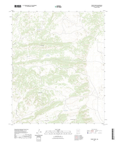 United States Geological Survey Turkey Ridge, NM (2023, 24000-Scale) digital map
