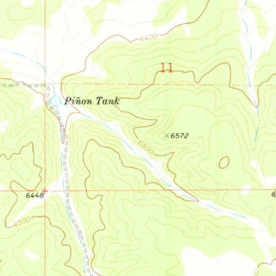 United States Geological Survey Turkey Ridge SW, NM (1972, 24000-Scale) digital map