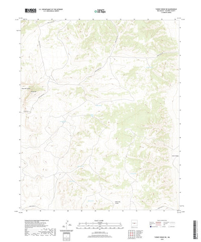 United States Geological Survey Turkey Ridge SW, NM (2020, 24000-Scale) digital map
