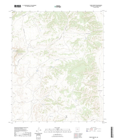 United States Geological Survey Turkey Ridge SW, NM (2023, 24000-Scale) digital map