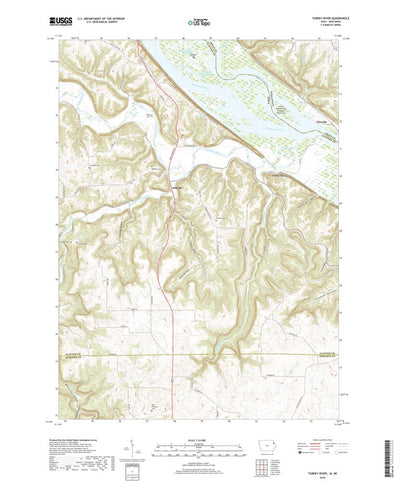 United States Geological Survey Turkey River, IA (2018, 24000-Scale) digital map