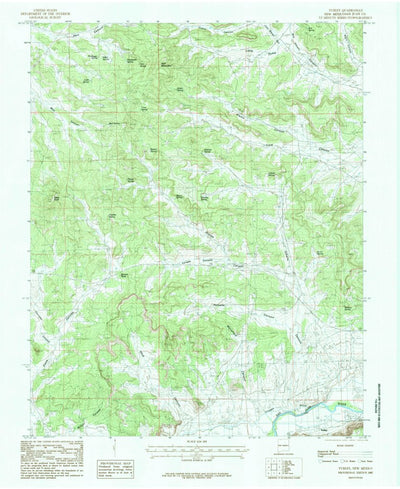 United States Geological Survey Turley, NM (1985, 24000-Scale) digital map