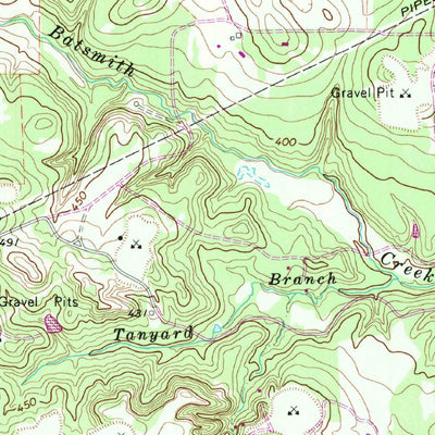 United States Geological Survey Turlington, TX (1965, 24000-Scale) digital map