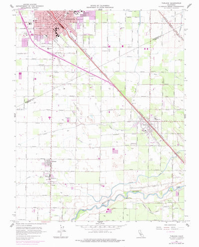 United States Geological Survey Turlock, CA (1961, 24000-Scale) digital map