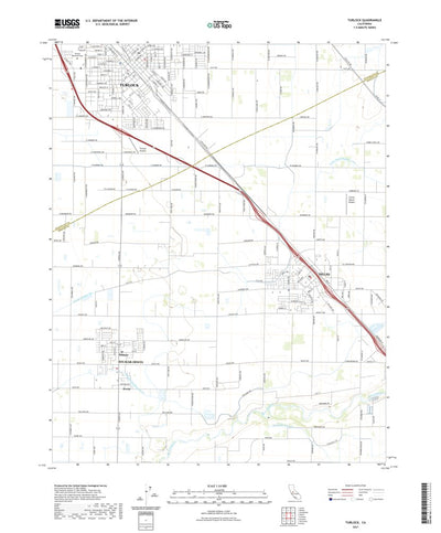 United States Geological Survey Turlock, CA (2021, 24000-Scale) digital map