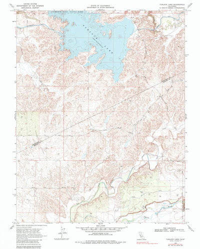 United States Geological Survey Turlock Lake, CA (1968, 24000-Scale) digital map